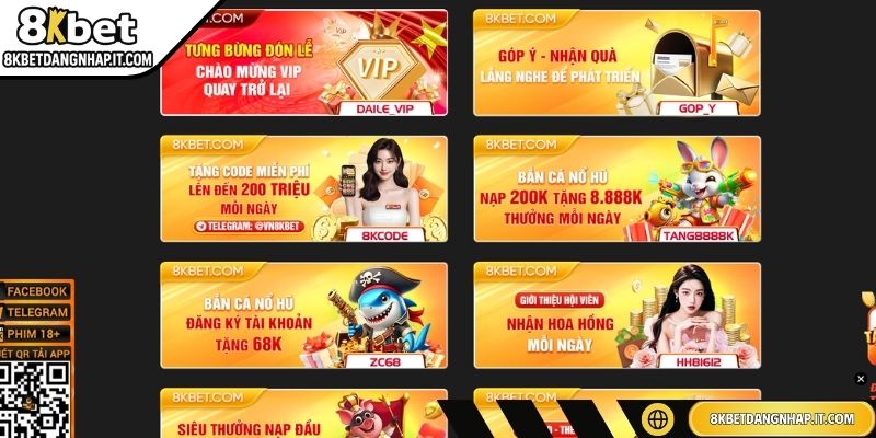 Khuyến Mãi 8KBET Điểm Qua Các Đãi Siêu Hời Cho Thành Viên Quy trình nhận thưởng ưu đãi tại 8KBET đơn giản